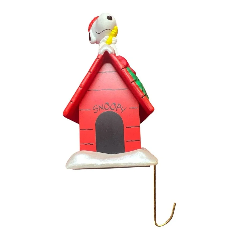Hallmark Snoopy Stocking Hanger Light Up Peanuts Christmas Decor w/ Box